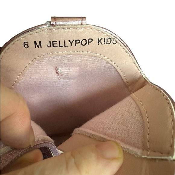 Jellypop Kids Pink Metallic Butterfly Cowgirl Boots Toddler Size 6 - Picture 7 of 7
